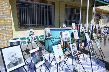 دانش‌آموزان خراسان جنوبی با هنر خود چهره شهدای اقتدار را زنده کردند