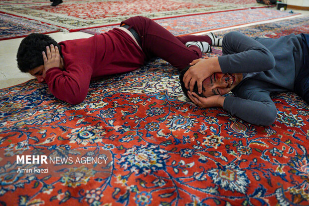 مانور امداد و نجات در حرم شاهچراغ(ع)