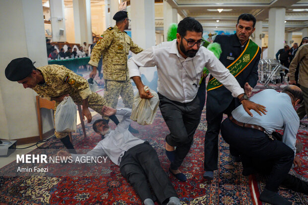 مانور امداد و نجات در حرم شاهچراغ(ع)