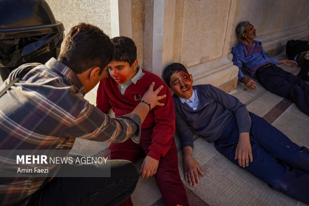 مانور امداد و نجات در حرم شاهچراغ(ع)