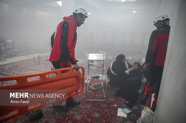 مانور امداد و نجات در حرم شاهچراغ(ع)