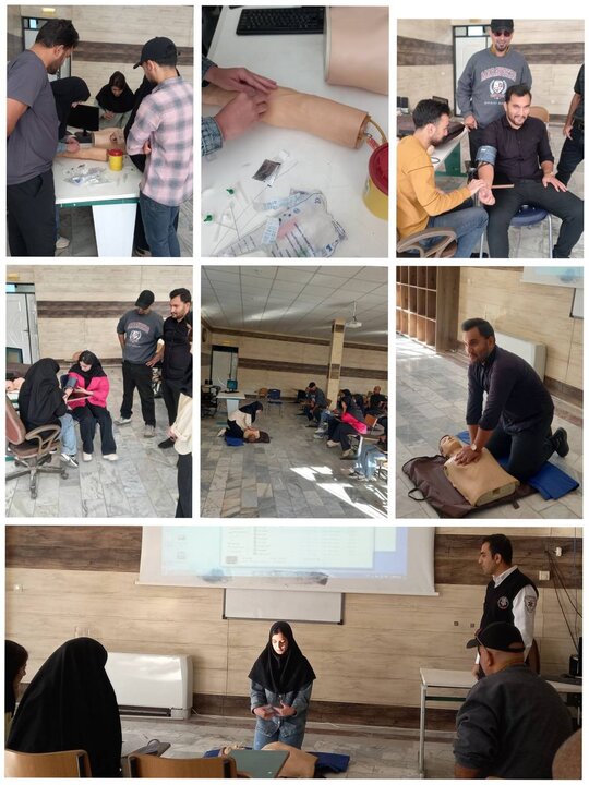 برگزاری دوره آموزشی کمکهای اولیه ویژه دانشجویان بهداشت محیط درکردستان