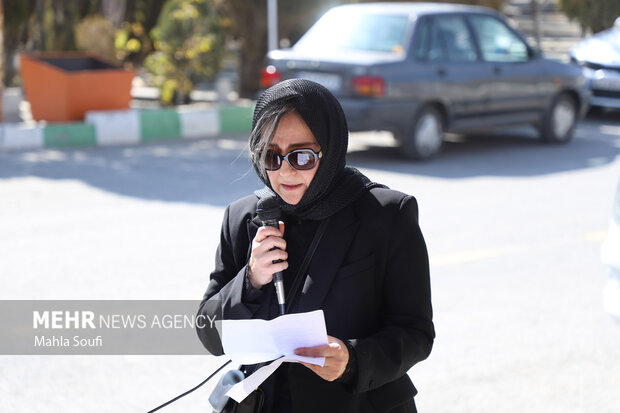 آیین تشییع جانباز سرافراز سرتیپ دوم خلبان محمد طیبی در اراک