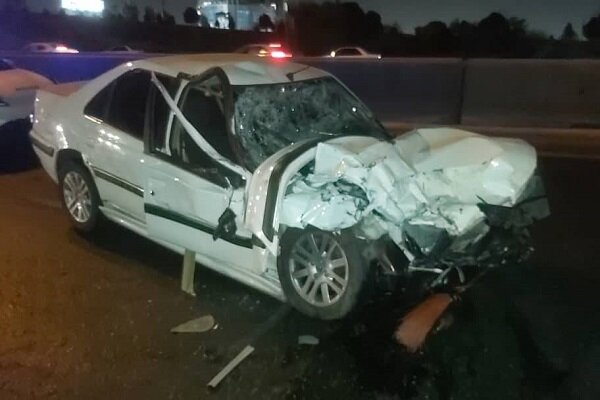 تصادف مرگبار پرشیا با خودروی حامل کارگران شهرداری؛ 4 نفر جان باختند