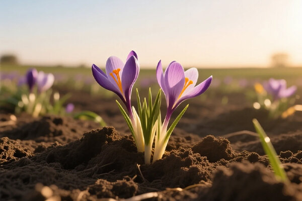 کشت زعفران در کردستان به ۱۰۰ هکتار رسید؛ طلای سرخ نماد پویایی کشاورزی