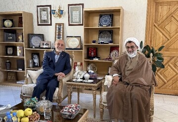 دیدار دبیر شورای عالی انقلاب فرهنگی با رئیس بنیاد ایران‌شناسی