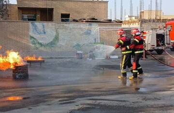 رزمایش پدافند غیرعامل در مدارس گناوه اجرا شد