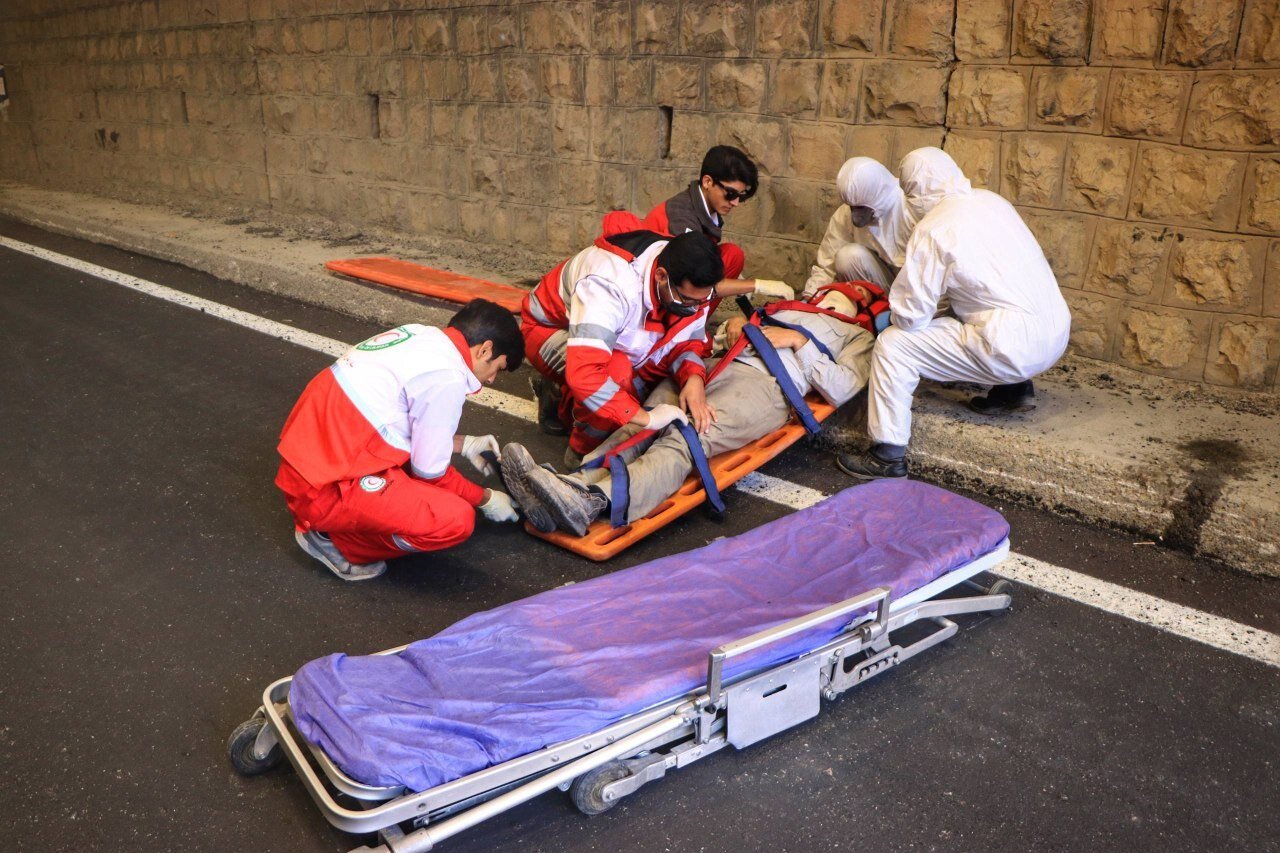 رزمایش انسداد تونل محور اسفراین به بجنورد با هدف سنجش آمادگی برگزار شد