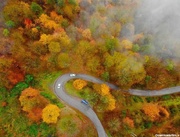 VIDEO: Eye-catching scenery of Chalus Road in autumn