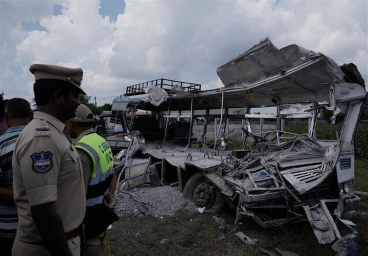 Truck rams into bus in southern India, killing at least 20