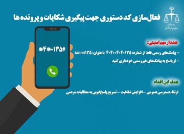 فعال‌سازی کد دستوری جهت پیگیری شکایات در تعزیرات