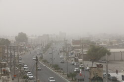 توده گرد و غبار سمنان اصفهان را تحت تاثیر قرار می‌دهد