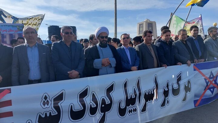 راهپیمایی ۱۳ آبان در مشگین شهر؛تجلی وفاداری مردم به انقلاب اسلامی