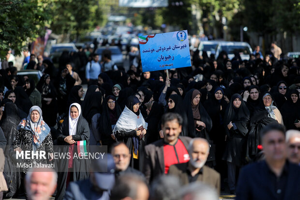 راهپیمایی یوم الله ۱۳ آبان در فومن