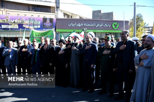 راهپیمایی ۱۳ آبان در بیرجند