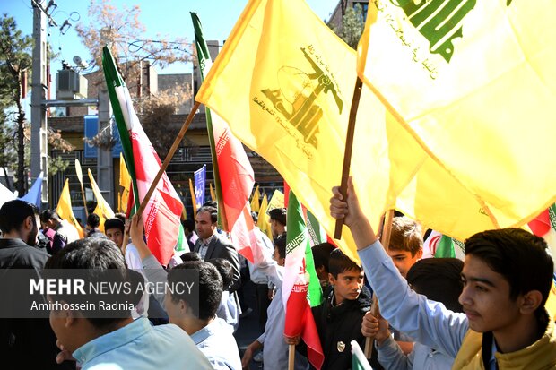 راهپیمایی ۱۳ آبان در بیرجند