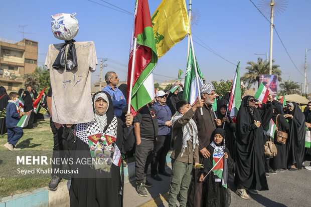 راهپیمایی ۱۳ آبان در اهواز