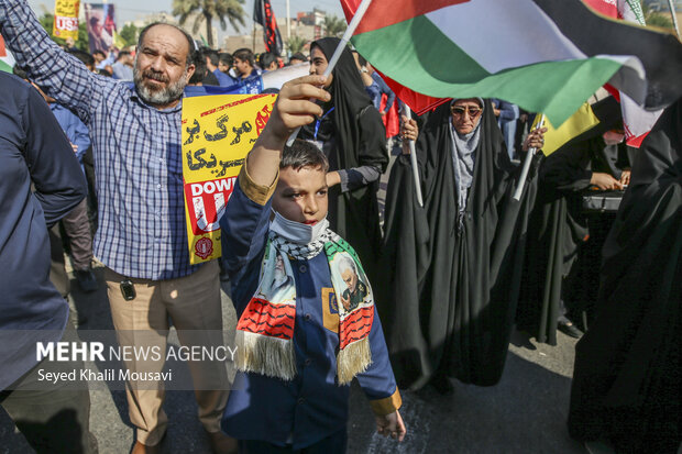 راهپیمایی ۱۳ آبان در اهواز