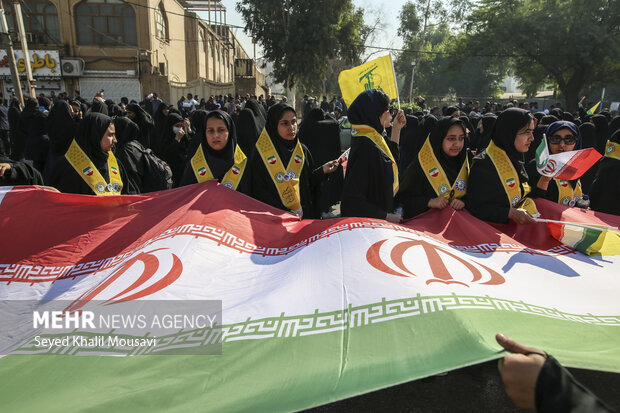 راهپیمایی ۱۳ آبان در اهواز