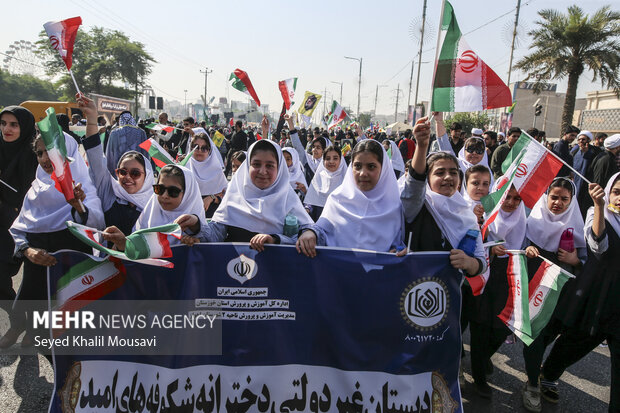 راهپیمایی ۱۳ آبان در اهواز