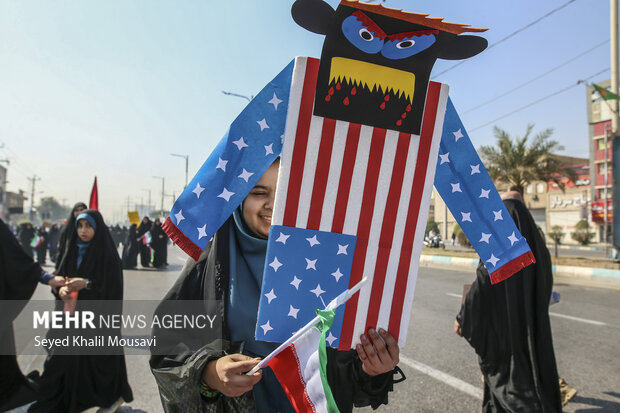 راهپیمایی ۱۳ آبان در اهواز