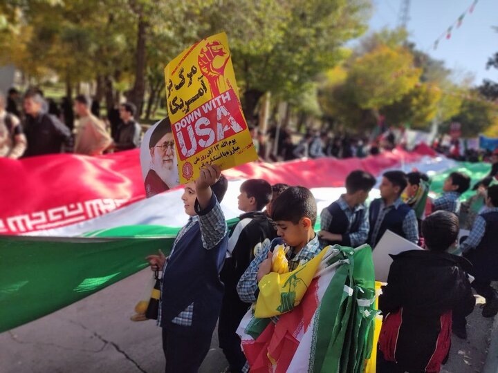 حضور پرشور مردم تبریز در راهپیمایی ۱۳ آبان؛ حماسهای میان نسلها