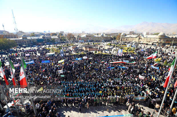اجتماع یوم الله ۱۳ آبان  در همدان