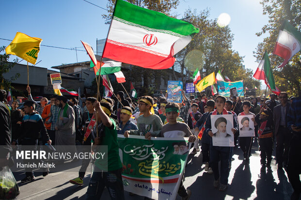 راهپیمایی یوم الله ۱۳ آبان در گرگان
