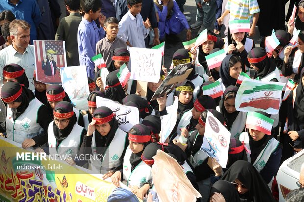 راهپیمایی 13 آبان 1404 در ایرانشهر