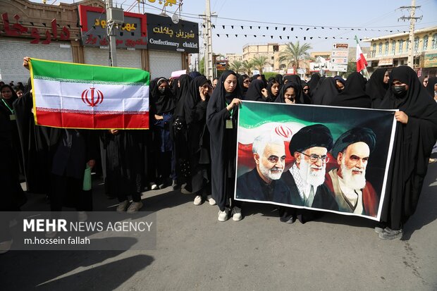 راهپیمایی 13 آبان 1404 در ایرانشهر
