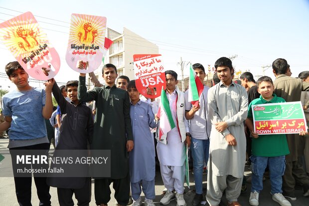 راهپیمایی 13 آبان 1404 در ایرانشهر