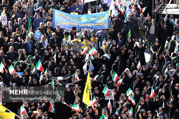 اجتماع یوم الله ۱۳ آبان  در همدان