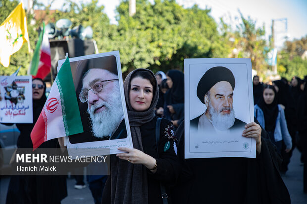 راهپیمایی یوم الله ۱۳ آبان در گرگان