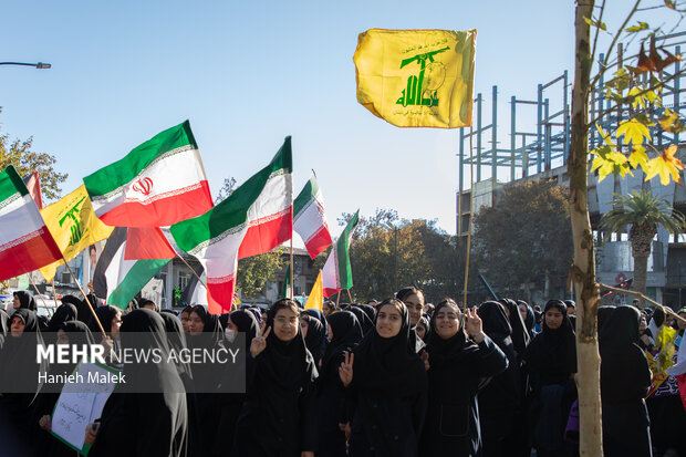 راهپیمایی یوم الله ۱۳ آبان در گرگان