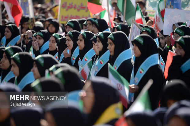 راهپیمایی 13 آبان در همدان