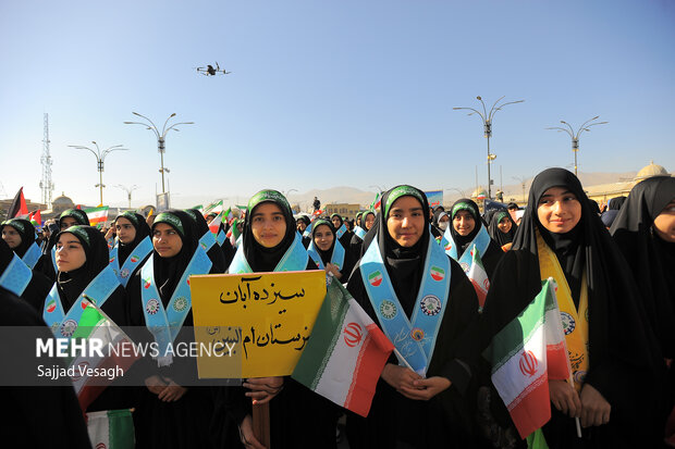 راهپیمایی 13 آبان در همدان