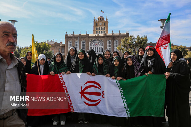 راهپیمایی ۱۳ آبان در تبریز