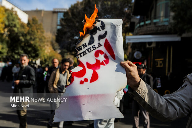 راهپیمایی ۱۳ آبان در تبریز