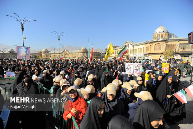 راهپیمایی 13 آبان در همدان