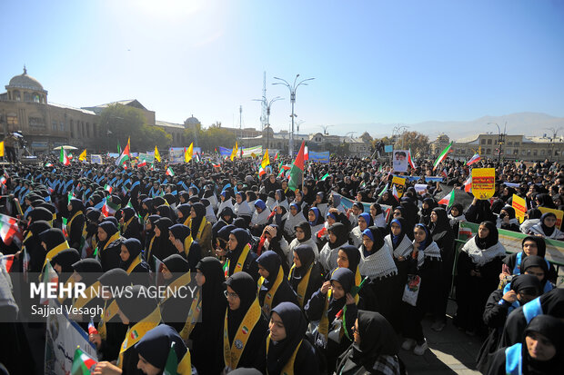 راهپیمایی 13 آبان در همدان