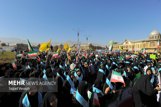راهپیمایی 13 آبان در همدان