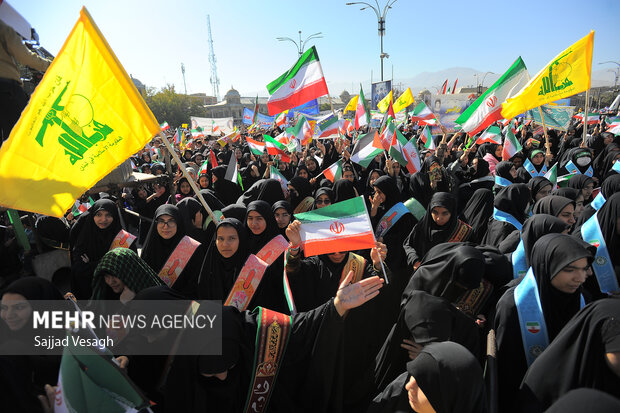 راهپیمایی 13 آبان در همدان