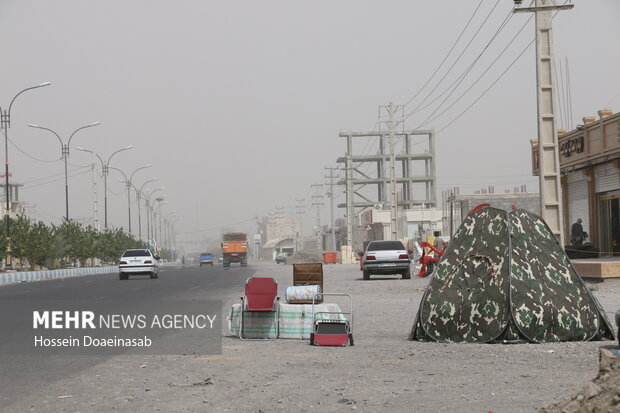 گرد وغبار در توکهور و هشتبندی