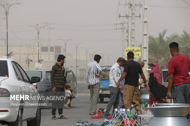 گرد وغبار در توکهور و هشتبندی