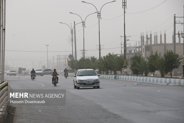 گرد وغبار در توکهور و هشتبندی
