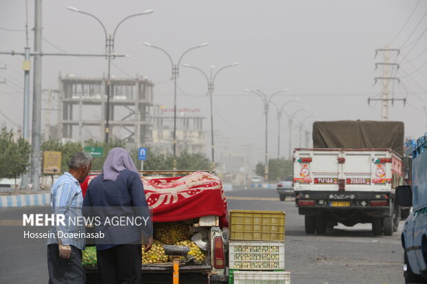 گرد وغبار در توکهور و هشتبندی