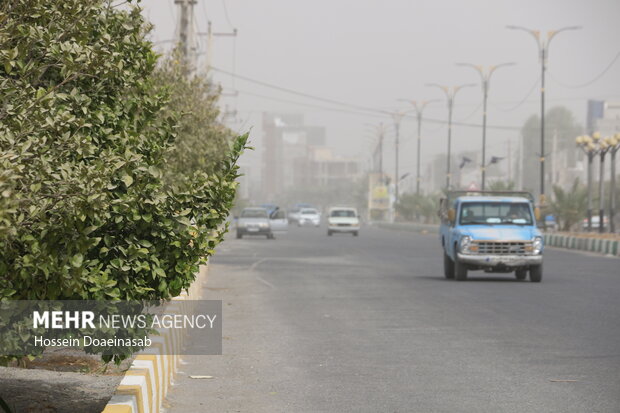 گرد وغبار در توکهور و هشتبندی