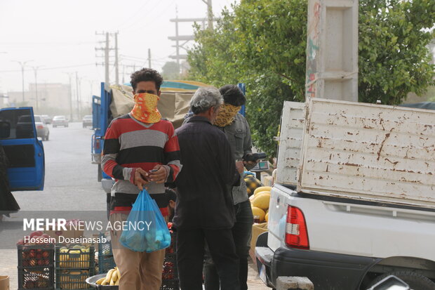 گرد وغبار در توکهور و هشتبندی