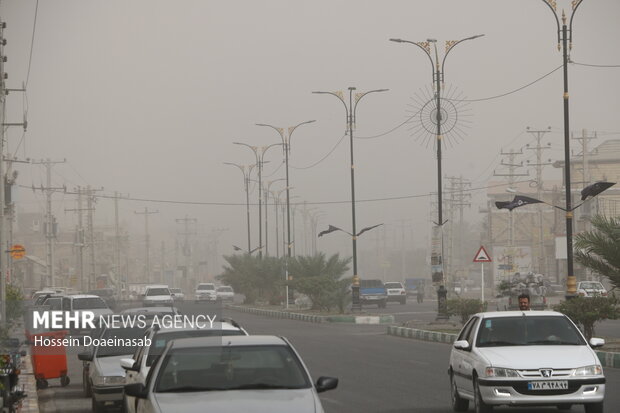 گرد وغبار در توکهور و هشتبندی