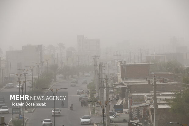 گرد وغبار در توکهور و هشتبندی